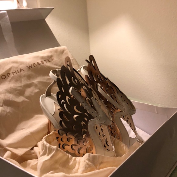 Rare/Sophia Webster Parisa rose gold wing pump - Picture 5 of 8